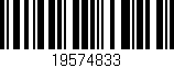 Código de barras (EAN, GTIN, SKU, ISBN): '19574833'