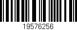 Código de barras (EAN, GTIN, SKU, ISBN): '19576256'