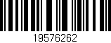 Código de barras (EAN, GTIN, SKU, ISBN): '19576262'