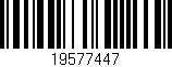 Código de barras (EAN, GTIN, SKU, ISBN): '19577447'