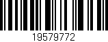Código de barras (EAN, GTIN, SKU, ISBN): '19579772'