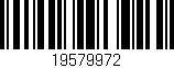 Código de barras (EAN, GTIN, SKU, ISBN): '19579972'