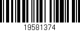 Código de barras (EAN, GTIN, SKU, ISBN): '19581374'