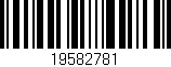 Código de barras (EAN, GTIN, SKU, ISBN): '19582781'