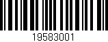 Código de barras (EAN, GTIN, SKU, ISBN): '19583001'