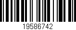 Código de barras (EAN, GTIN, SKU, ISBN): '19586742'