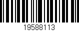 Código de barras (EAN, GTIN, SKU, ISBN): '19588113'