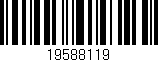 Código de barras (EAN, GTIN, SKU, ISBN): '19588119'