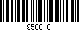 Código de barras (EAN, GTIN, SKU, ISBN): '19588181'