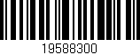 Código de barras (EAN, GTIN, SKU, ISBN): '19588300'