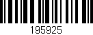 Código de barras (EAN, GTIN, SKU, ISBN): '195925'