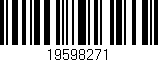 Código de barras (EAN, GTIN, SKU, ISBN): '19598271'