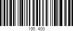 Código de barras (EAN, GTIN, SKU, ISBN): '195/400'