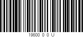 Código de barras (EAN, GTIN, SKU, ISBN): '19600_0_0_U'
