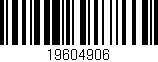 Código de barras (EAN, GTIN, SKU, ISBN): '19604906'