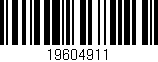 Código de barras (EAN, GTIN, SKU, ISBN): '19604911'