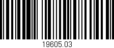 Código de barras (EAN, GTIN, SKU, ISBN): '19605.03'