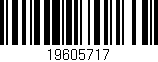 Código de barras (EAN, GTIN, SKU, ISBN): '19605717'