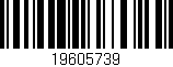 Código de barras (EAN, GTIN, SKU, ISBN): '19605739'
