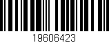 Código de barras (EAN, GTIN, SKU, ISBN): '19606423'
