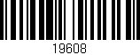 Código de barras (EAN, GTIN, SKU, ISBN): '19608'