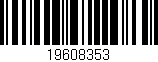 Código de barras (EAN, GTIN, SKU, ISBN): '19608353'