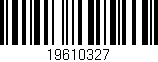 Código de barras (EAN, GTIN, SKU, ISBN): '19610327'