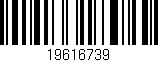 Código de barras (EAN, GTIN, SKU, ISBN): '19616739'