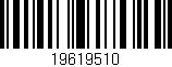 Código de barras (EAN, GTIN, SKU, ISBN): '19619510'