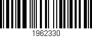 Código de barras (EAN, GTIN, SKU, ISBN): '1962330'