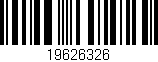 Código de barras (EAN, GTIN, SKU, ISBN): '19626326'