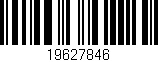 Código de barras (EAN, GTIN, SKU, ISBN): '19627846'