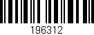 Código de barras (EAN, GTIN, SKU, ISBN): '196312'