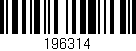 Código de barras (EAN, GTIN, SKU, ISBN): '196314'