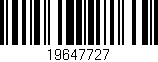 Código de barras (EAN, GTIN, SKU, ISBN): '19647727'