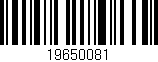 Código de barras (EAN, GTIN, SKU, ISBN): '19650081'