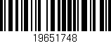 Código de barras (EAN, GTIN, SKU, ISBN): '19651748'