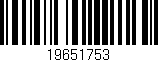 Código de barras (EAN, GTIN, SKU, ISBN): '19651753'