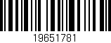 Código de barras (EAN, GTIN, SKU, ISBN): '19651781'