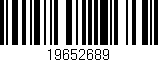Código de barras (EAN, GTIN, SKU, ISBN): '19652689'