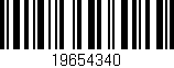 Código de barras (EAN, GTIN, SKU, ISBN): '19654340'