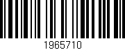 Código de barras (EAN, GTIN, SKU, ISBN): '1965710'