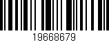 Código de barras (EAN, GTIN, SKU, ISBN): '19668679'