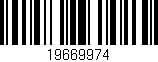 Código de barras (EAN, GTIN, SKU, ISBN): '19669974'