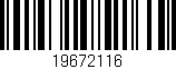 Código de barras (EAN, GTIN, SKU, ISBN): '19672116'