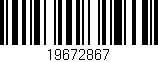 Código de barras (EAN, GTIN, SKU, ISBN): '19672867'