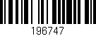 Código de barras (EAN, GTIN, SKU, ISBN): '196747'