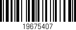 Código de barras (EAN, GTIN, SKU, ISBN): '19675407'