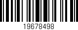 Código de barras (EAN, GTIN, SKU, ISBN): '19678498'