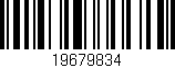 Código de barras (EAN, GTIN, SKU, ISBN): '19679834'